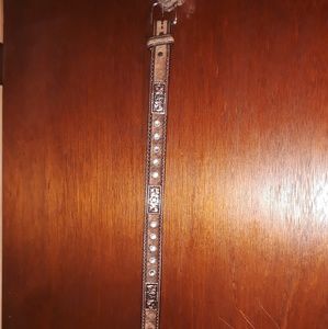 Boy's Cowhide Western Bling Belt